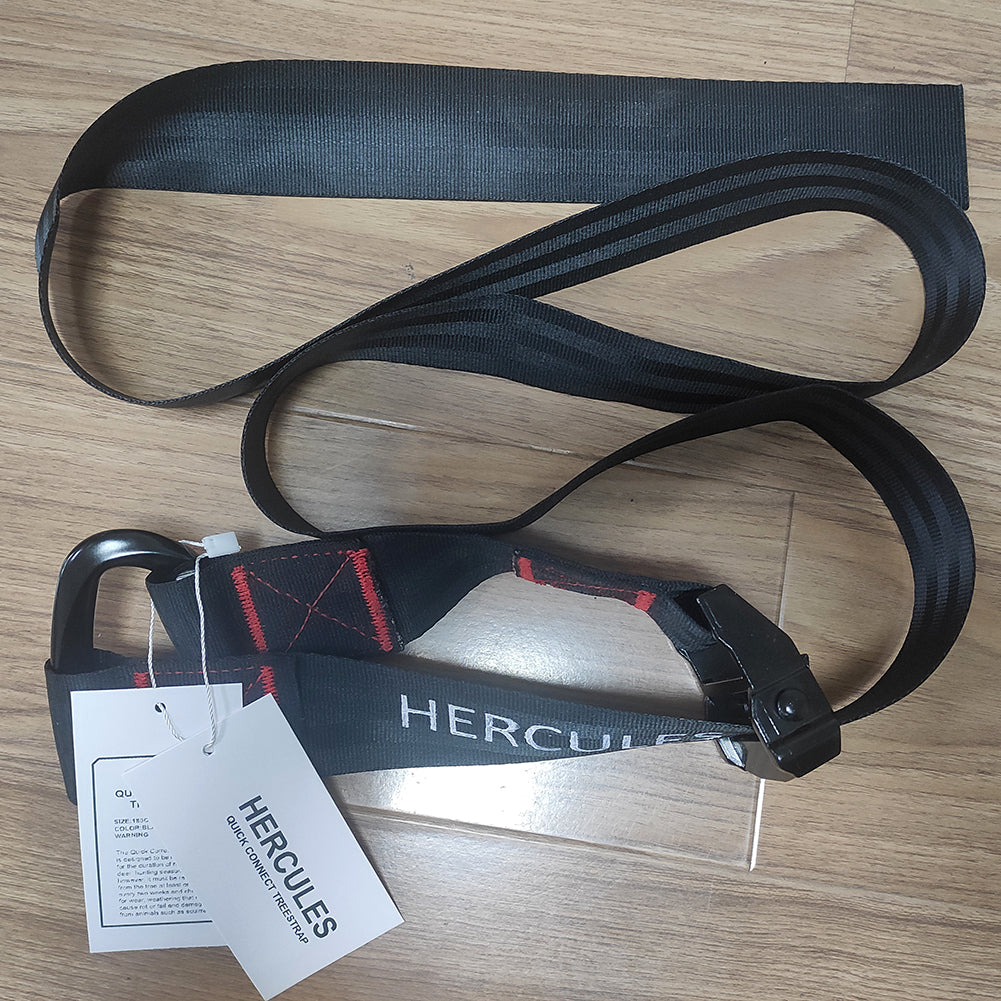 HERCULES Hunting Tree Strap - Quick Connect Safety Harness Tree Strap