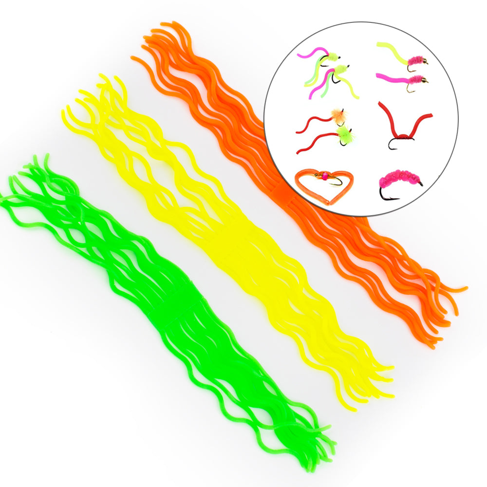 HERCULES Fly Tying Materials Squirmy Wormy Material for San Juan Fly Flies Soft Lure