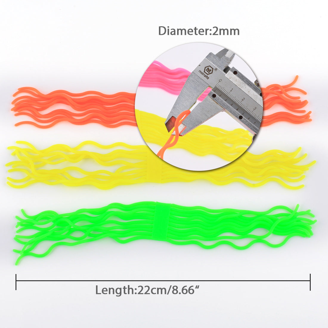 HERCULES Fly Tying Materials Squirmy Wormy Material for San Juan Fly Flies Soft Lure