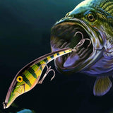 HERCULES Simulated Pike Lure, Submersible Plastic Bait Sinking Lure