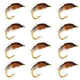 HERCULES Sturdy Realistic Nymph Scud Flies, Fly Fishing Lures, Wet Flies