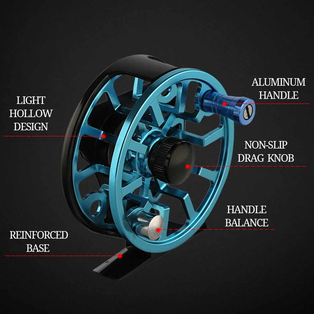 HERCULES Fly Fishing Reel CNC-machined Aluminum Alloy
