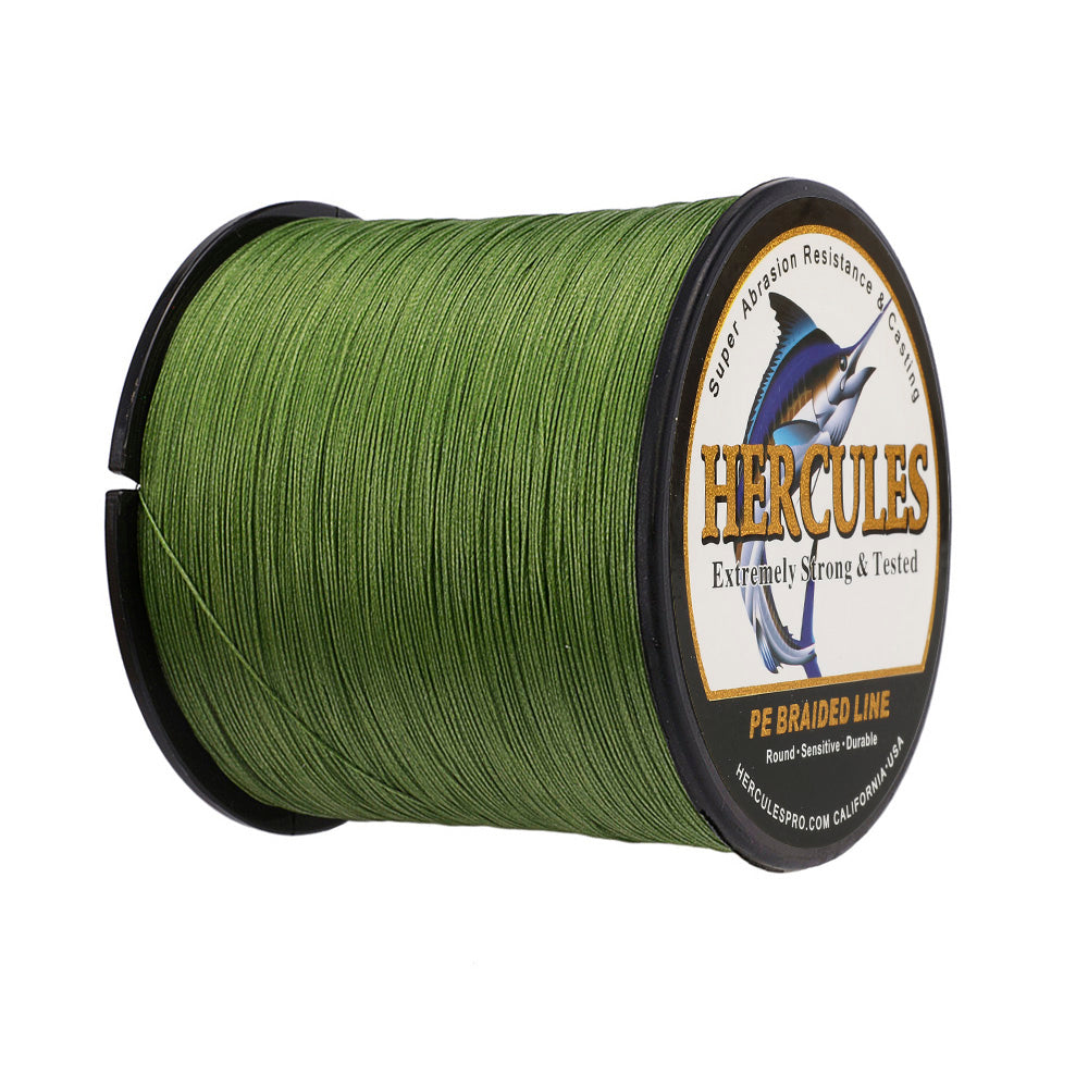 1000M 1094Yds Army Green 10lb-300lb HERCULES PE Braided Fishing Line 8 Strands