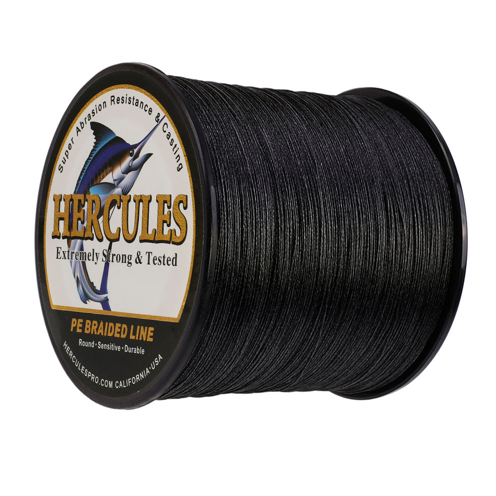 2000M 2187Yds Black 10lb-200lb HERCULES PE Braided Fishing Line 8 Strands