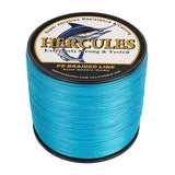 1000M 1094Yds Blue 10lb-300lb HERCULES PE Braided Fishing Line 8 Strands