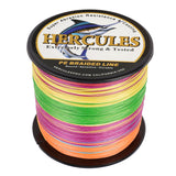 1000M 1094Yds Multicolor 10lb-300lb HERCULES PE Braided Fishing Line 8 Strands