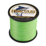 2000M 2187Yds Fluo Green 10lb-200lb HERCULES PE Braided Fishing Line 8 Strands
