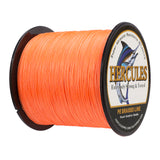 1000M 1094Yds Orange 10lb-300lb HERCULES PE Braided Fishing Line 8 Strands