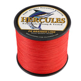 1000M 1094Yds Red 10lb-300lb HERCULES PE Braided Fishing Line 8 Strands