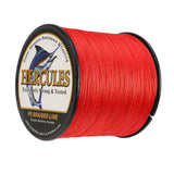 1000M 1094Yds Red 10lb-300lb HERCULES PE Braided Fishing Line 8 Strands