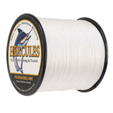 1000M 1094Yds White 10lb-300lb HERCULES PE Braided Fishing Line 8 Strands