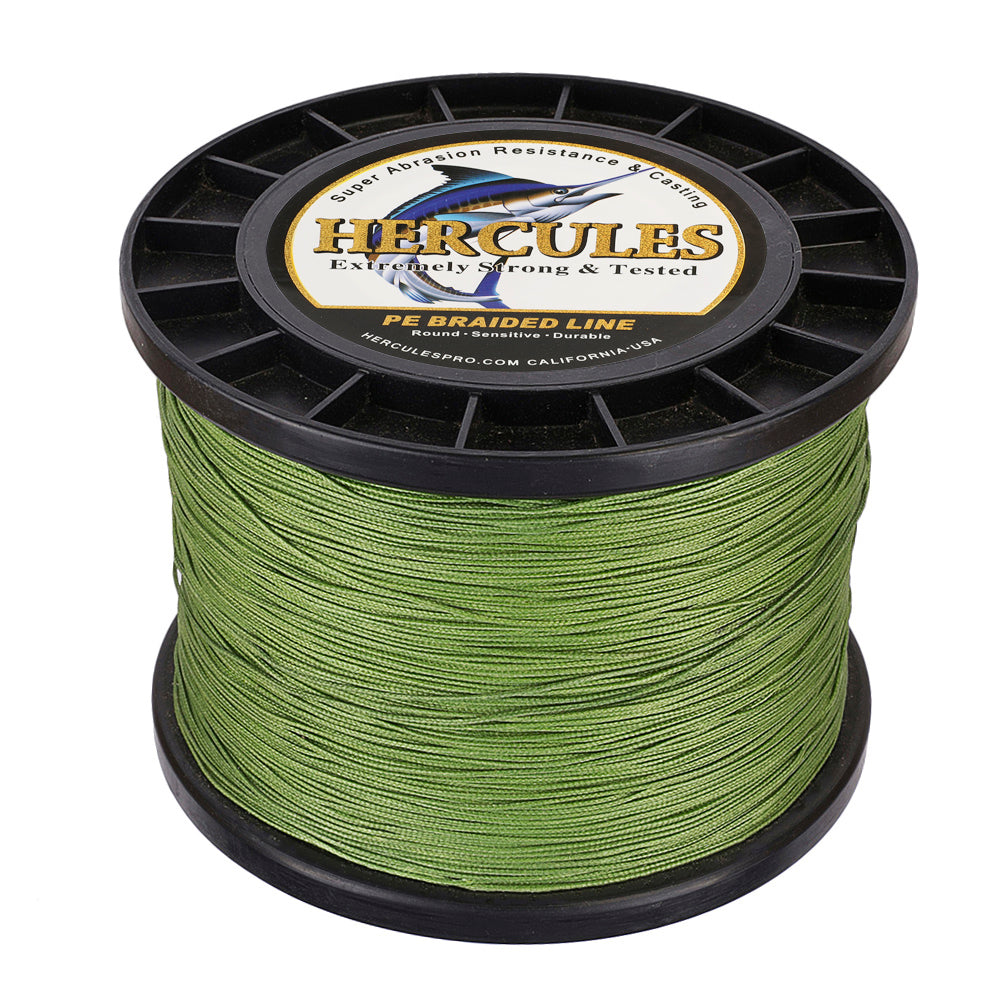 1000M 1094Yds Army Green 10lb-300lb HERCULES PE Braided Fishing Line 8 Strands