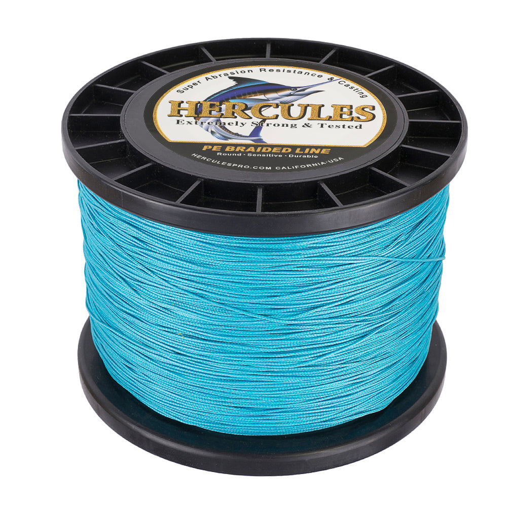 1000M 1094Yds Blue 10lb-300lb HERCULES PE Braided Fishing Line 8 Strands