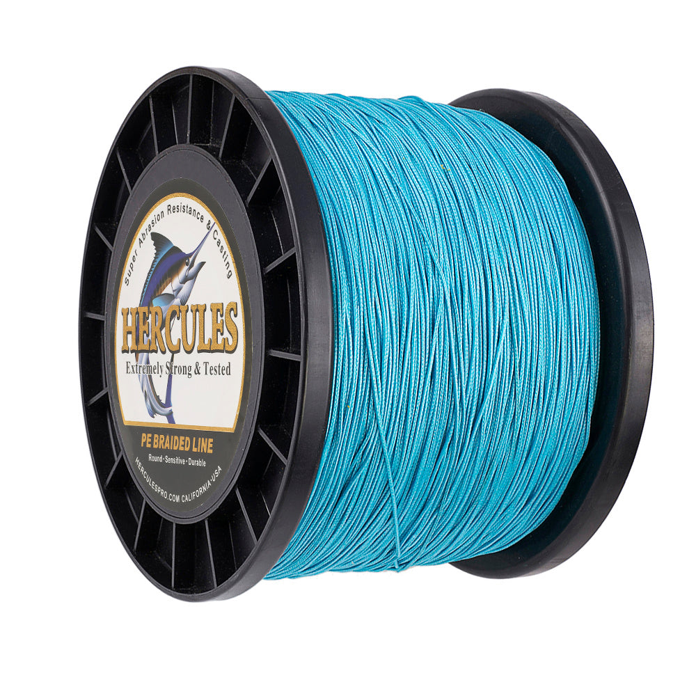 1000M 1094Yds Blue 10lb-300lb HERCULES PE Braided Fishing Line 8 Strands