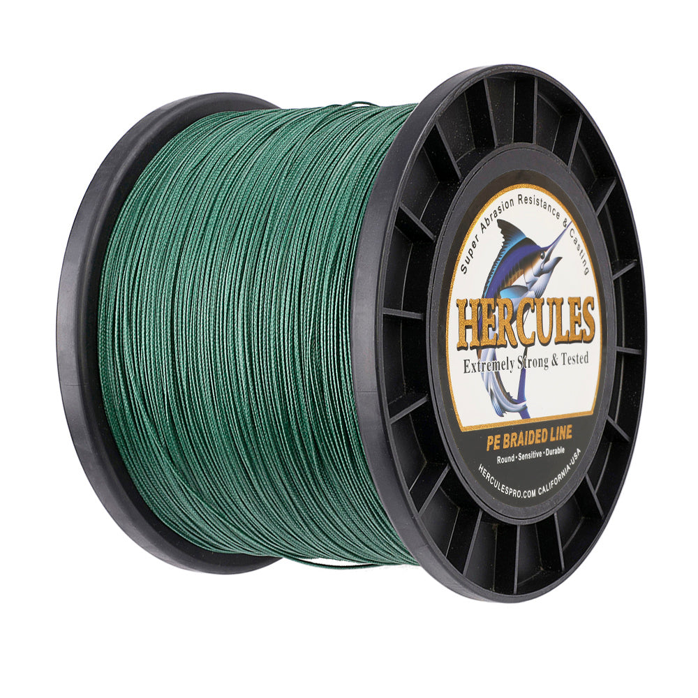 2000M 2187Yds Green 10lb-200lb HERCULES PE Braided Fishing Line 8 Strands