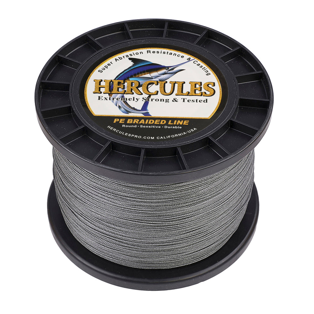 2000M 2187Yds Grey 10lb-200lb HERCULES PE Braided Fishing Line 8 Strands