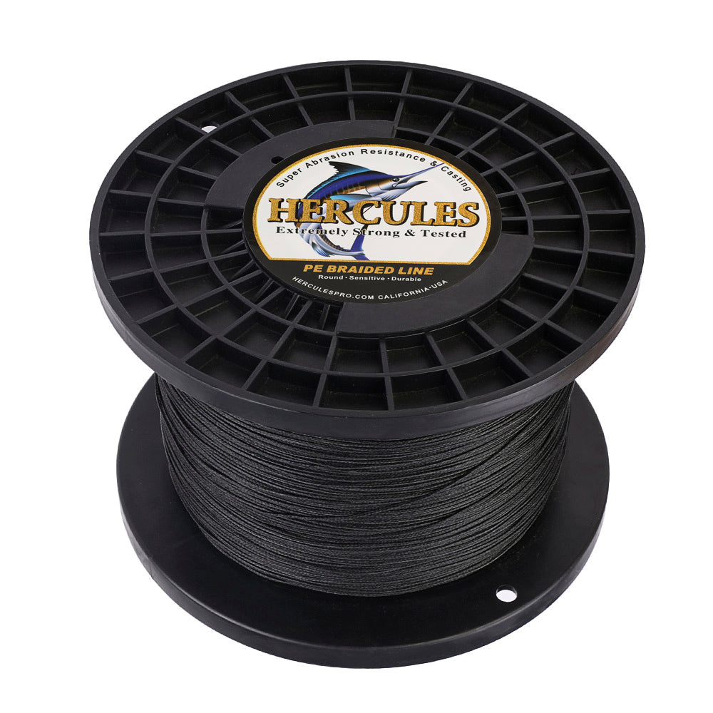 1000M 1094Yds Black 10lb-300lb HERCULES PE Braided Fishing Line 8 Strands