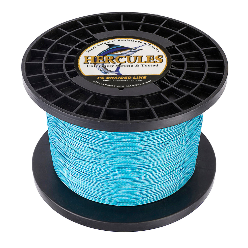 1000M 1094Yds Blue 10lb-300lb HERCULES PE Braided Fishing Line 8 Strands