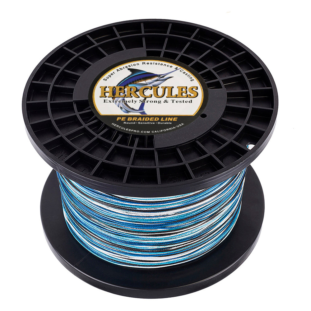 1000M 1094Yds Camo Blue 10lb-300lb HERCULES PE Braided Fishing Line 8 Strands