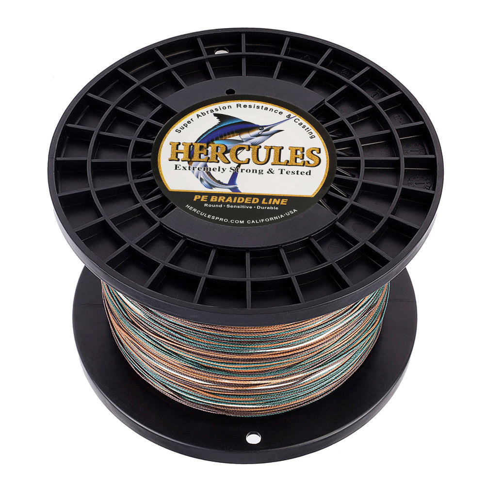 1000M 1094Yds Camouflage 10lb-300lb HERCULES PE Braided Fishing Line 8 Strands