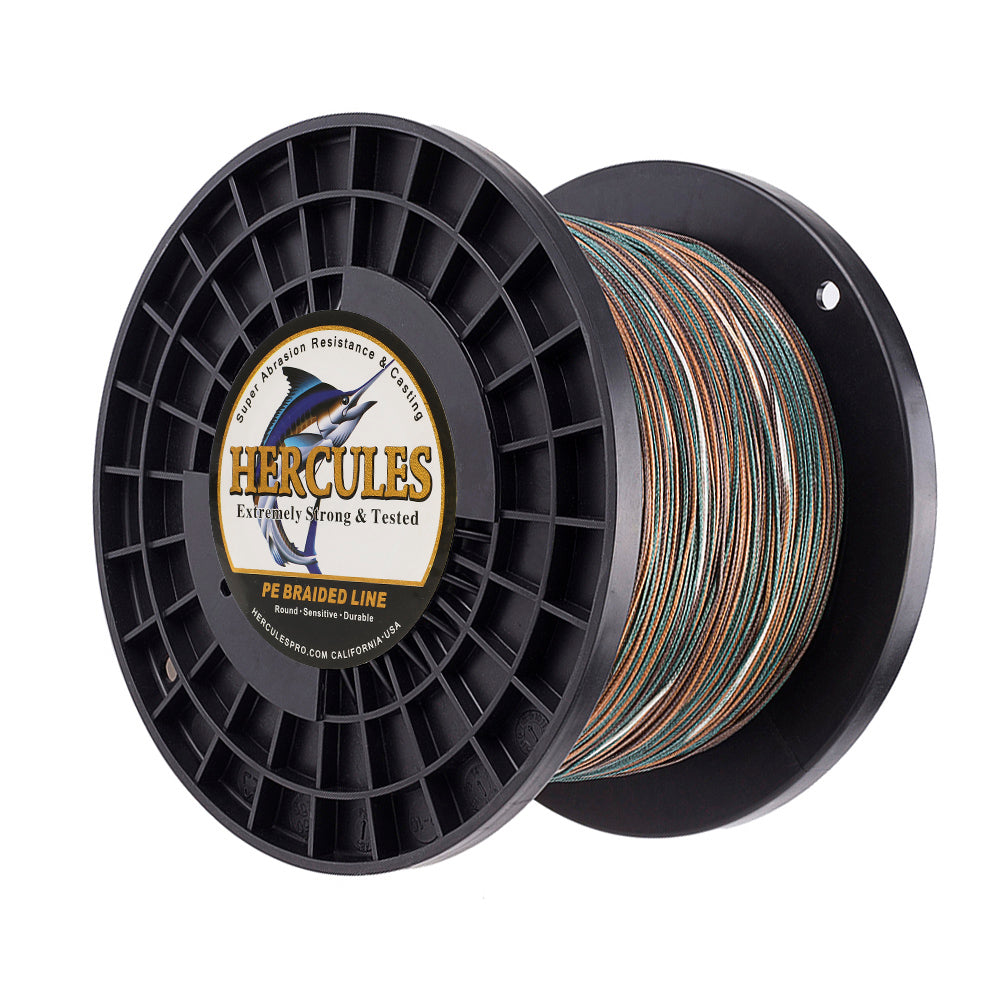 1000M 1094Yds Camouflage 10lb-300lb HERCULES PE Braided Fishing Line 8 Strands