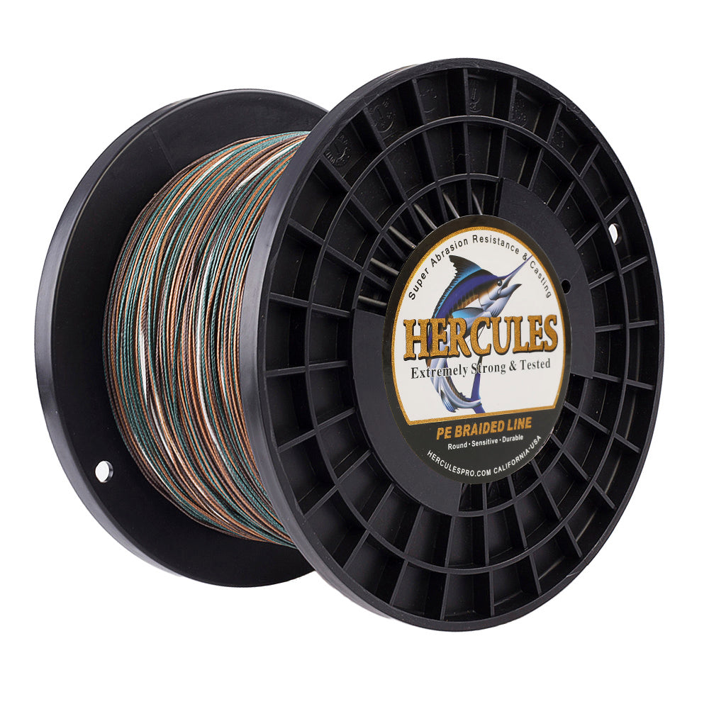1000M 1094Yds Camouflage 10lb-300lb HERCULES PE Braided Fishing Line 8 Strands