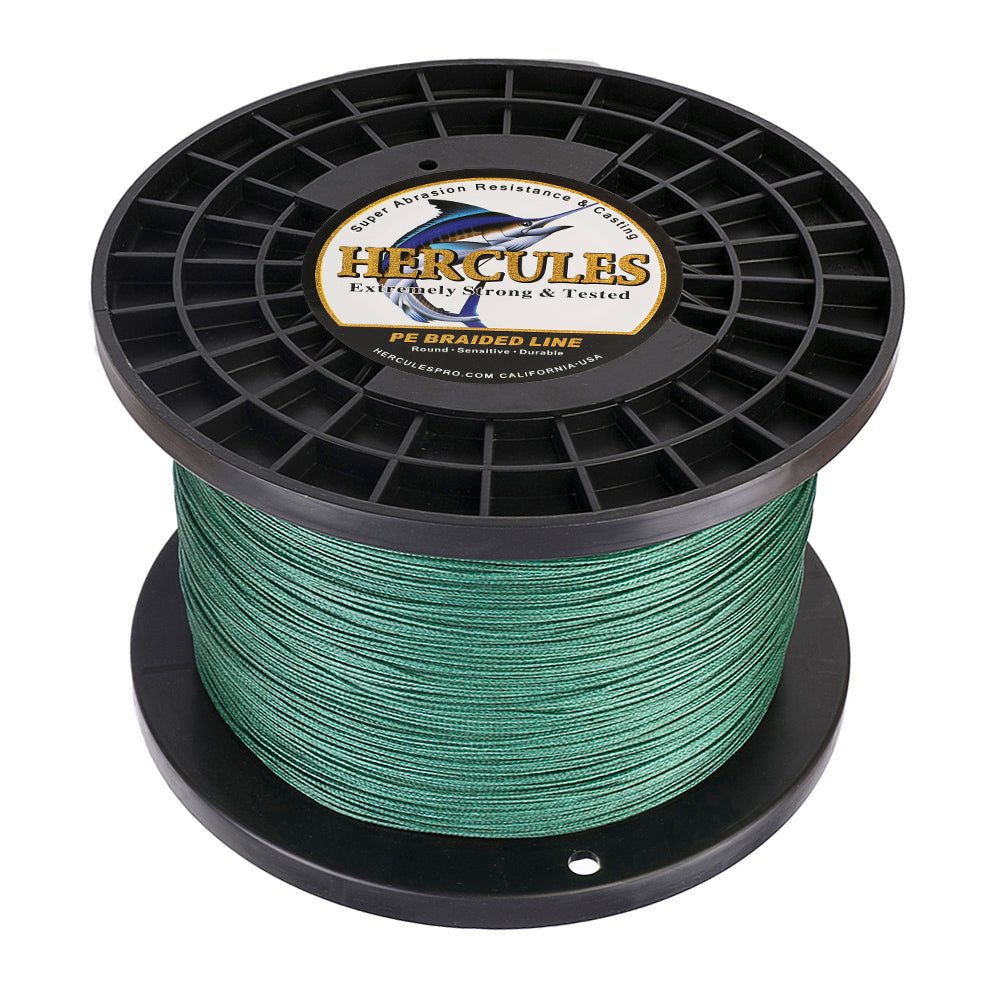 1000M 1094Yds Green 10lb-300lb HERCULES PE Braided Fishing Line 8 Strands