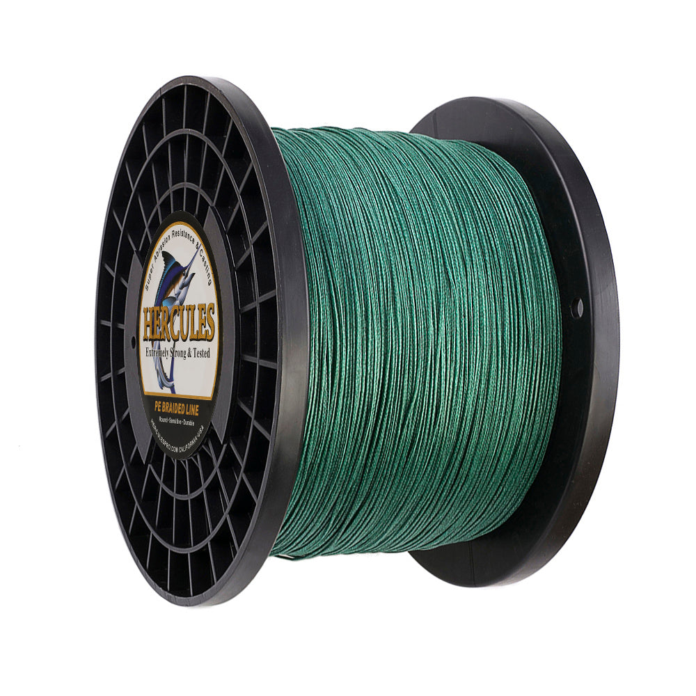 1000M 1094Yds Green 10lb-300lb HERCULES PE Braided Fishing Line 8 Strands