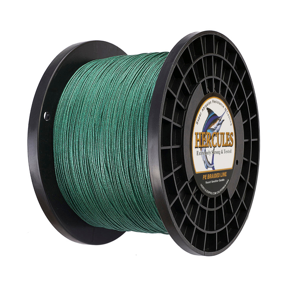 1000M 1094Yds Green 10lb-300lb HERCULES PE Braided Fishing Line 8 Strands