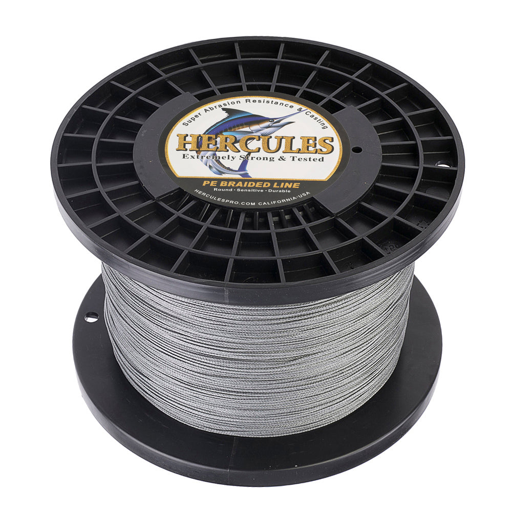 1000M 1094Yds Grey 10lb-300lb HERCULES PE Braided Fishing Line 8 Strands