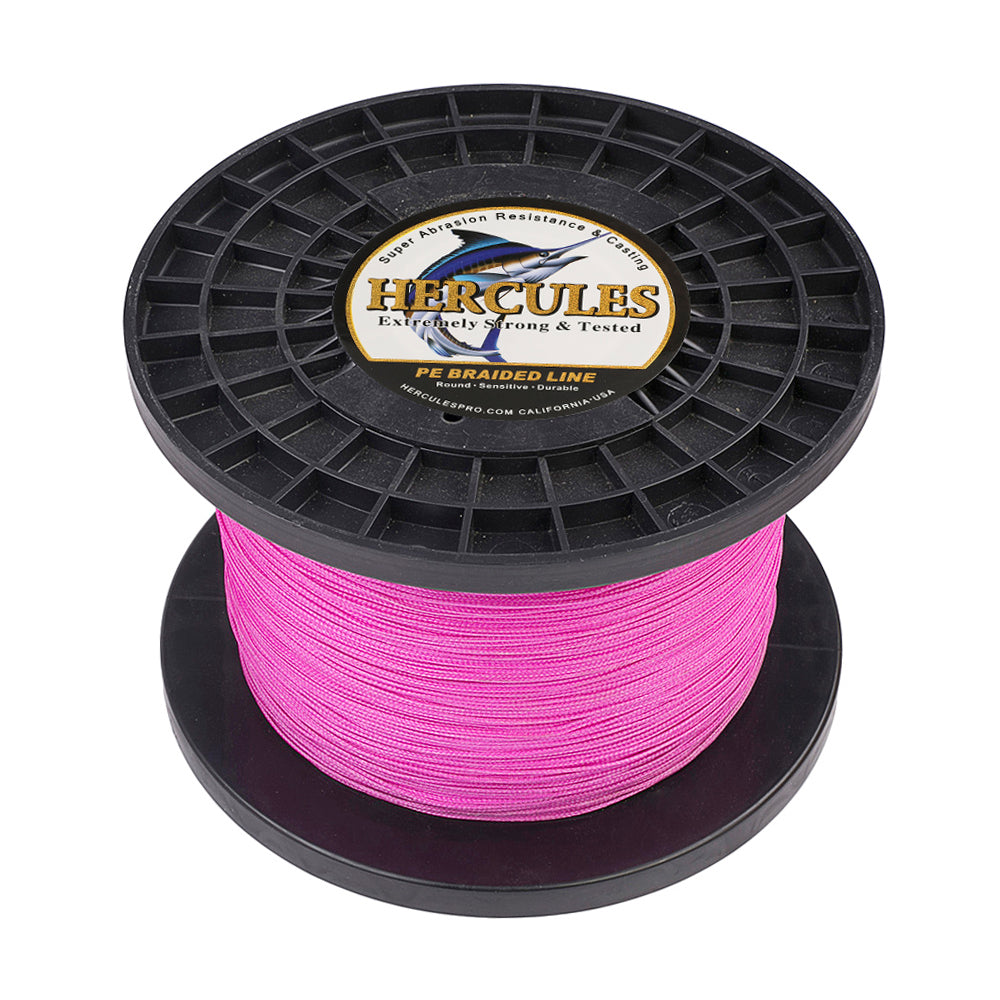 1000M 1094Yds Pink 10lb-300lb HERCULES PE Braided Fishing Line 8 Strands