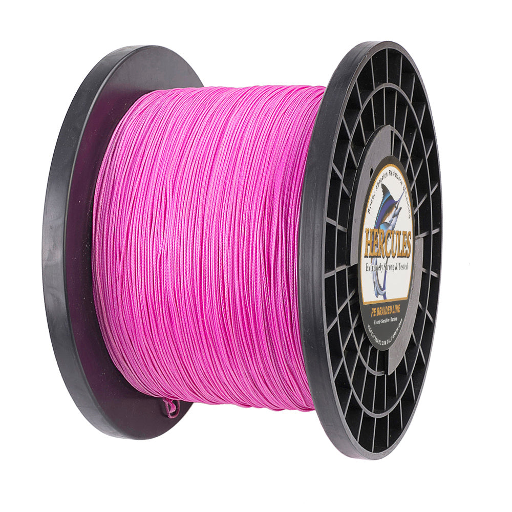 1000M 1094Yds Pink 10lb-300lb HERCULES PE Braided Fishing Line 8 Strands