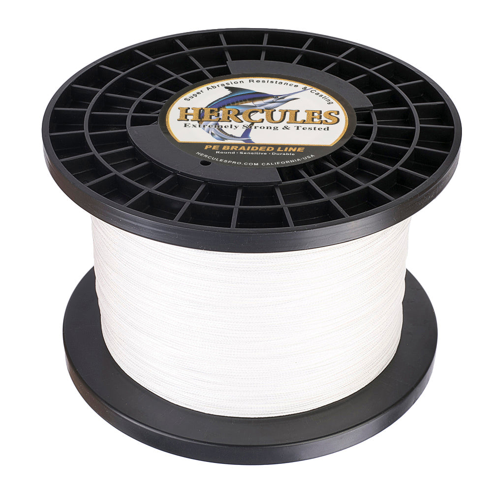 1000M 1094Yds White 10lb-300lb HERCULES PE Braided Fishing Line 8 Strands
