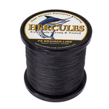 1000M 1094Yds Black 6lb-100lb HERCULES PE PE Braided Fishing Line 4 Strands