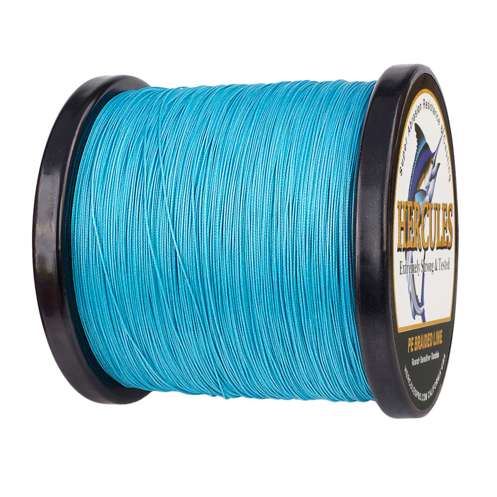 1000M 1094Yds Blue 10lb-300lb HERCULES PE Braided Fishing Line 8 Strands