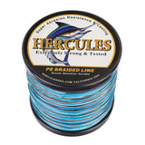 2000M 2187Yds Camo Blue 10lb-200lb HERCULES PE Braided Fishing Line 8 Strands