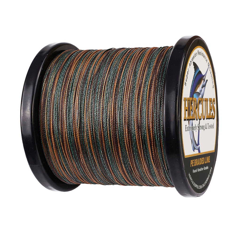 1000M 1094Yds Camouflage 6lb-100lb HERCULES PE PE Braided Fishing Line 4 Strands