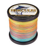 1000M 1094Yds Multicolor 10lb-300lb HERCULES PE Braided Fishing Line 8 Strands