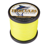 1000M 1094Yds Fluo Yellow 10lb-300lb HERCULES PE Braided Fishing Line 8 Strands