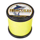2000M 2187Yds Fluo Yellow 10lb-200lb HERCULES PE Braided Fishing Line 8 Strands