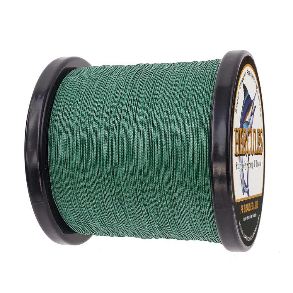 1000M 1094Yds Green 6lb-100lb HERCULES PE Braided Fishing Line 4 Strands