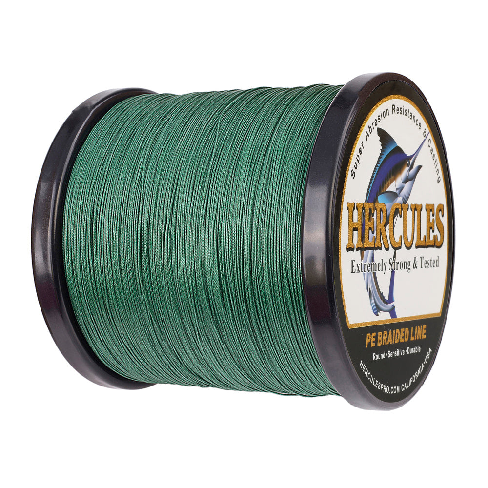 2000M 2187Yds Green 10lb-200lb HERCULES PE Braided Fishing Line 8 Strands
