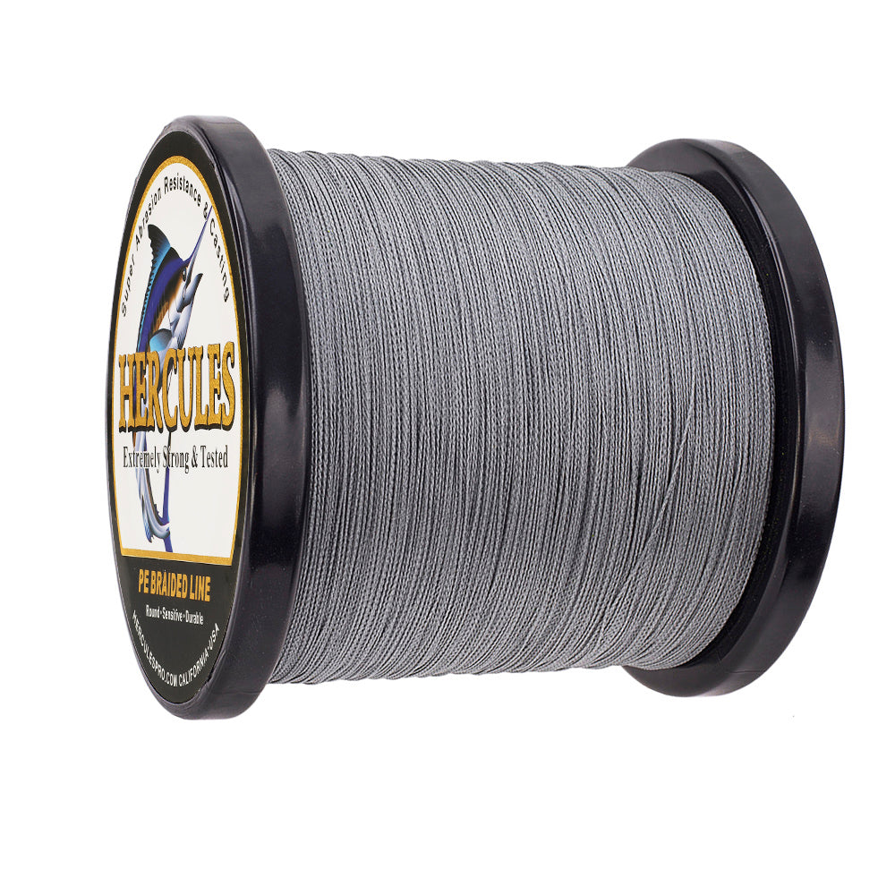 2000M 2187Yds Grey 6lb-100lb HERCULES PE Braided Fishing Line 4 Strands