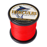 1000M 1094Yds Red 6lb-100lb HERCULES PE PE Braided Fishing Line 4 Strands