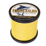 1000M 1094Yds Yellow 6lb-100lb HERCULES PE Braided Fishing Line 4 Strands