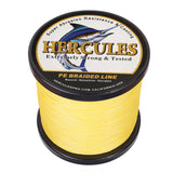 1000M 1094Yds Yellow 10lb-300lb HERCULES PE Braided Fishing Line 8 Strands