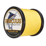 1000M 1094Yds Yellow 10lb-300lb HERCULES PE Braided Fishing Line 8 Strands