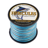 1000M 1094Yds Camo Blue 6lb-100lb HERCULES PE PE Braided Fishing Line 4 Strands