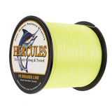 1000M 1094Yds Fluo Yellow 6lb-100lb HERCULES PE Braided Fishing Line 4 Strands