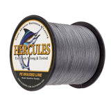 1000M 1094Yds Grey 6lb-100lb HERCULES PE Braided Fishing line 4 Strands